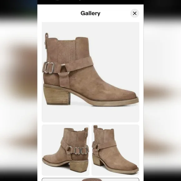 Sam Edelman Women's Bellamie Harness Bootie 7.5 Brown Suede - Picture 11 of 12